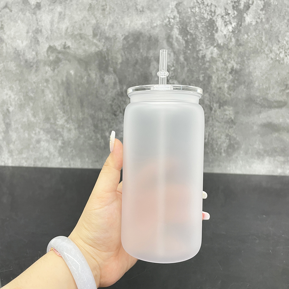 50 Pack YIPAI China Warehouse 16oz Frosted Plastic Can For UV DTF Wraps