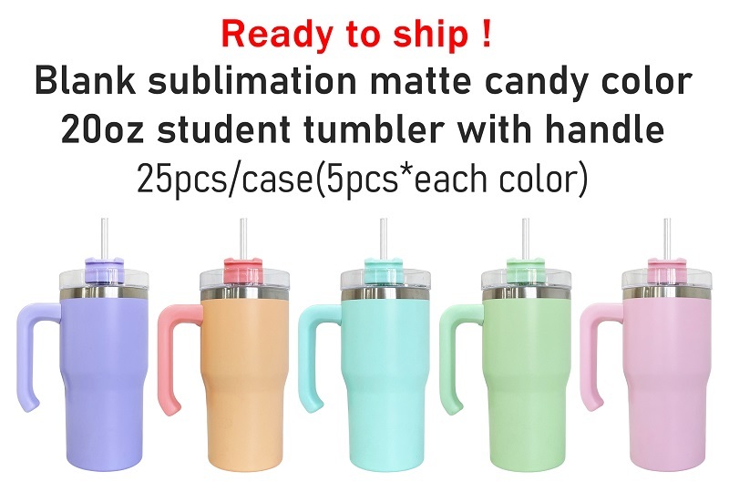 YIPAI China Warehouse Macaron 20oz Kids Students Tumbler 25pcs One Case