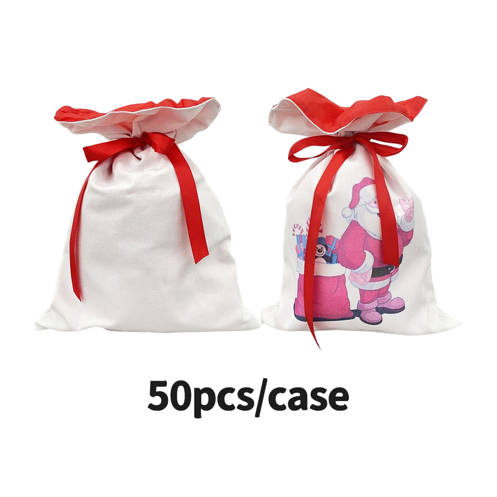 YIPAI US White Color Blank Sublimation Christmas Gift Bags Large Size Single Layers 19.6*28inch Sold By Case  (Pre Sale Delivery time : 6th,Oct,2022)
