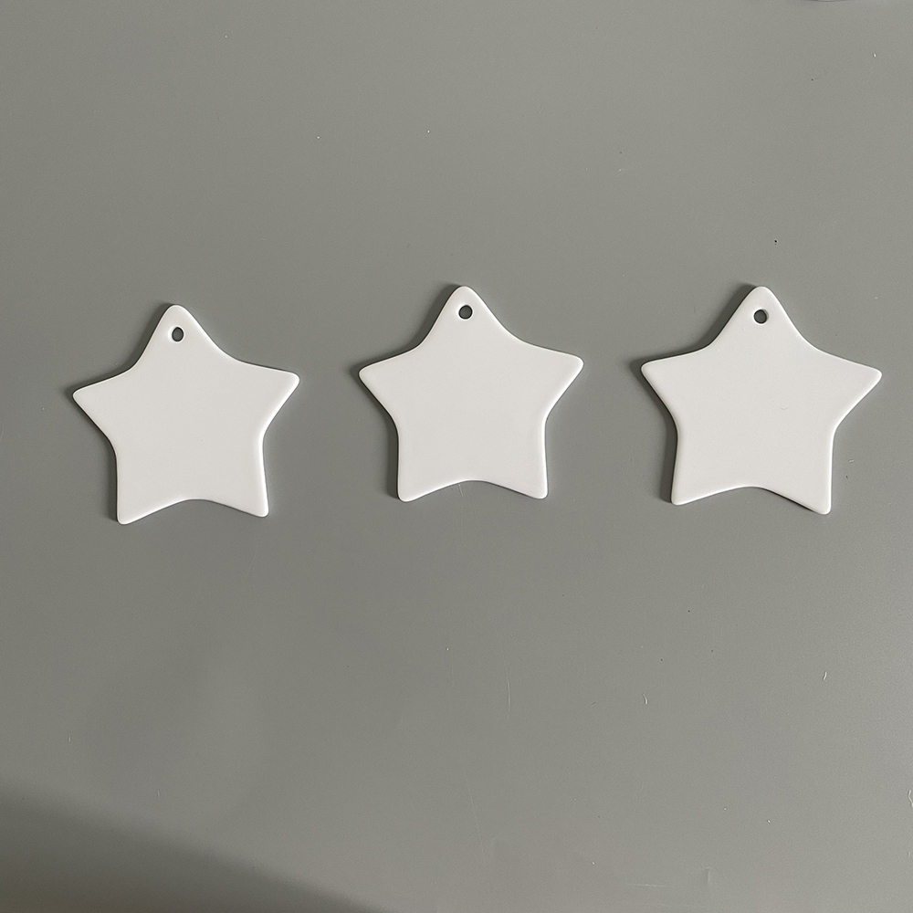 YIPAI US Warehouse Christmas Supply Wholesale Ceramic Ornaments With Glod Rope Mix 5 Styles Christmas Tree Shape Star Heart Egg Round Shape Sold By Case (Pre Sale Delivery Time 8th October)