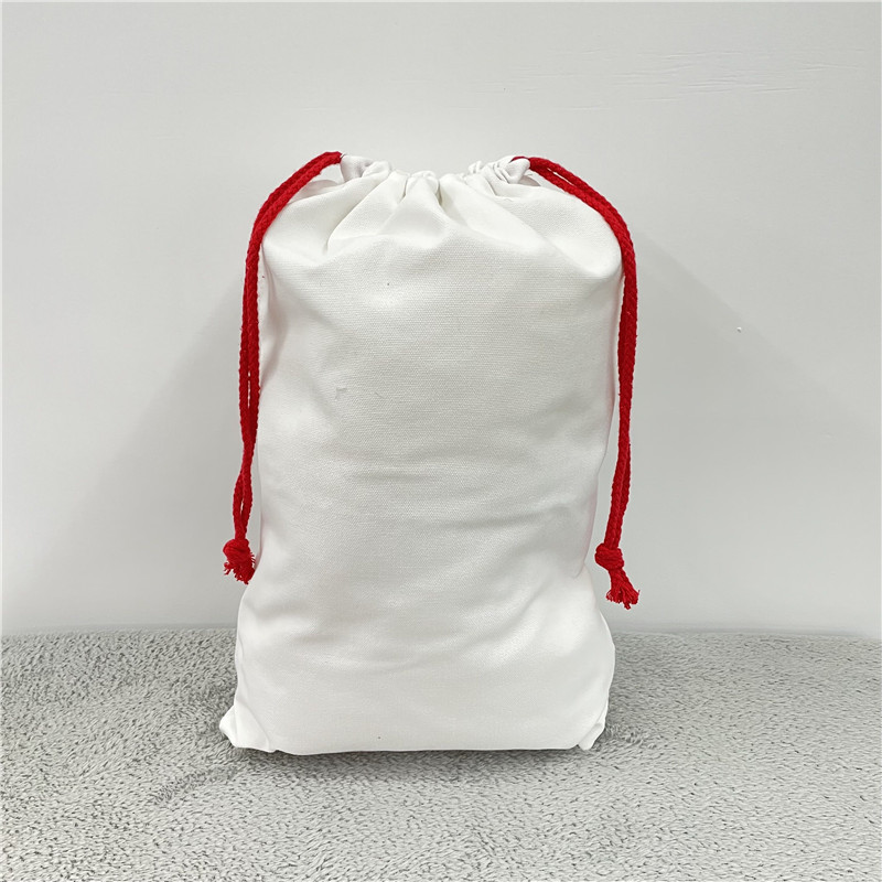 US White Color Blank Sublimation Christmas Bags 50pcs