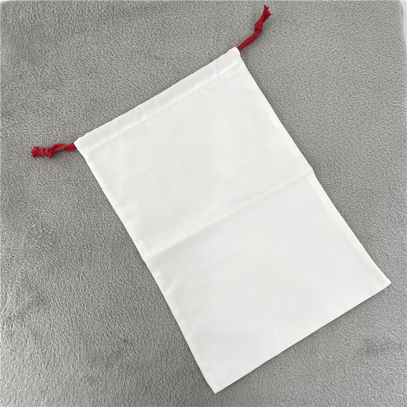 US White Color Blank Sublimation Christmas Bags 50pcs