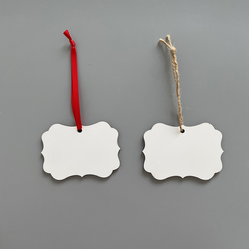 YIPAI US Warehouse Christmas Supply Wholesale MDF Ornaments With Red Rope And Hemp Rope Mix 6 Styles Sold By Case (Pre Sale Delivery Time 8th October)