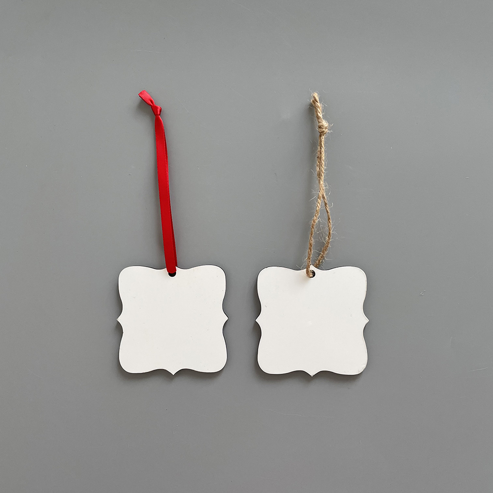 YIPAI US Warehouse Christmas Supply Wholesale MDF Ornaments With Red Rope And Hemp Rope Mix 6 Styles Sold By Case (Pre Sale Delivery Time 8th October)