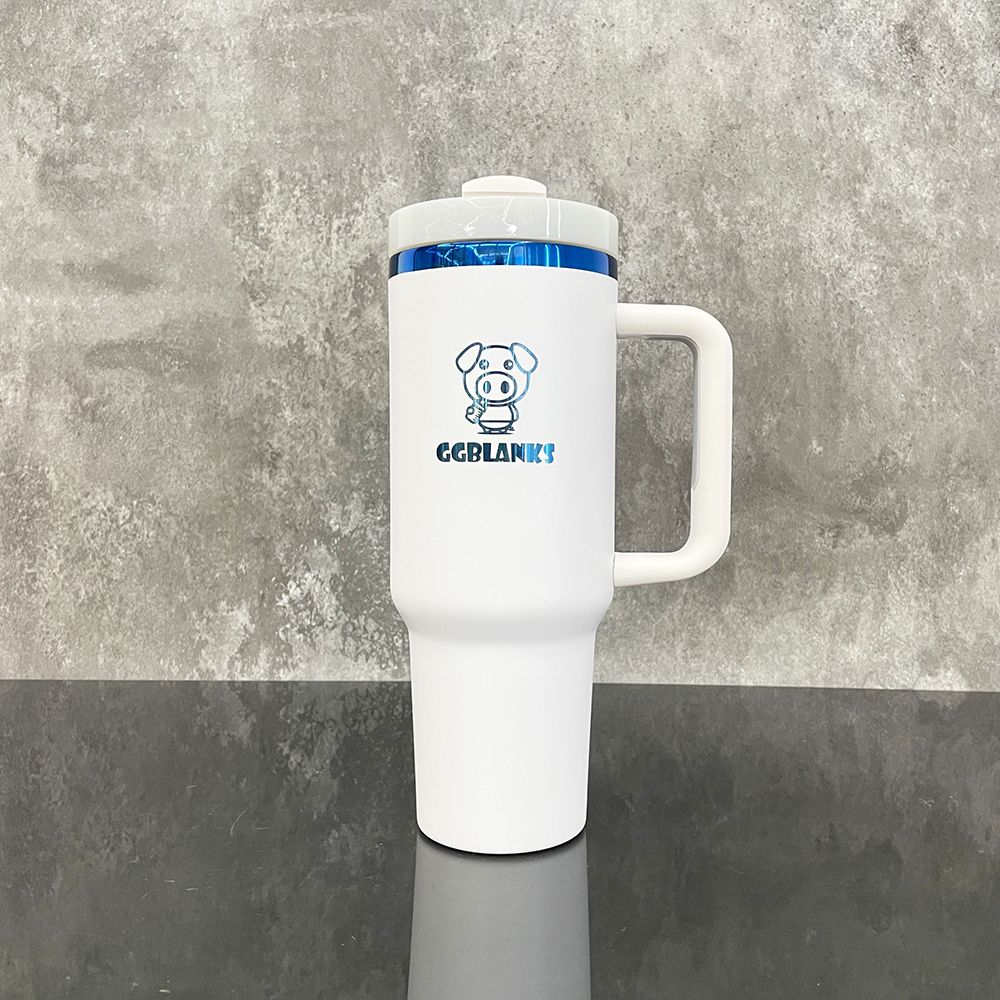 20 Pack YIPAI USA Warehouse 40oz Blue Underneath Mix Color Powder Coat H2.0 Quencher Tumblers