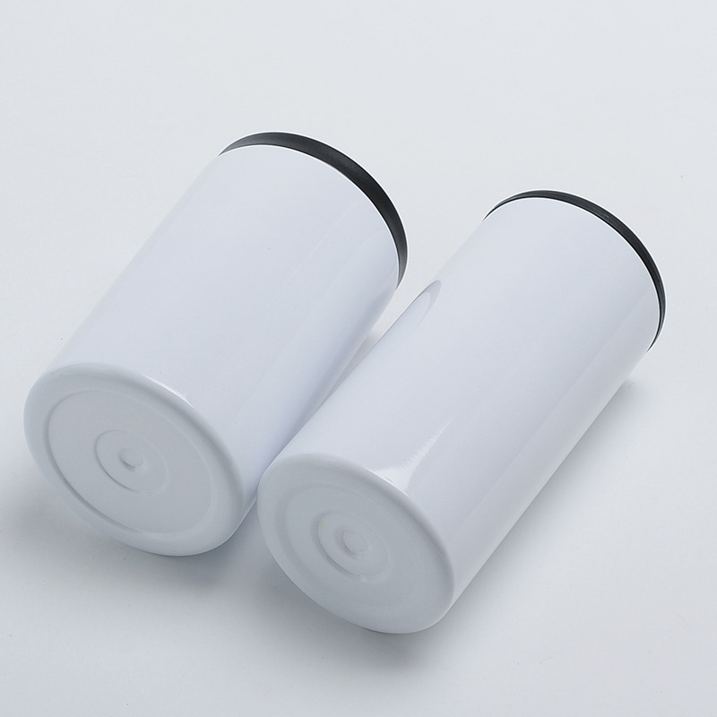 50 Pack YIPAI USA Warehouse 12oz blank sublimation Can Cooler with 2 lids fatty and skinny style for choose