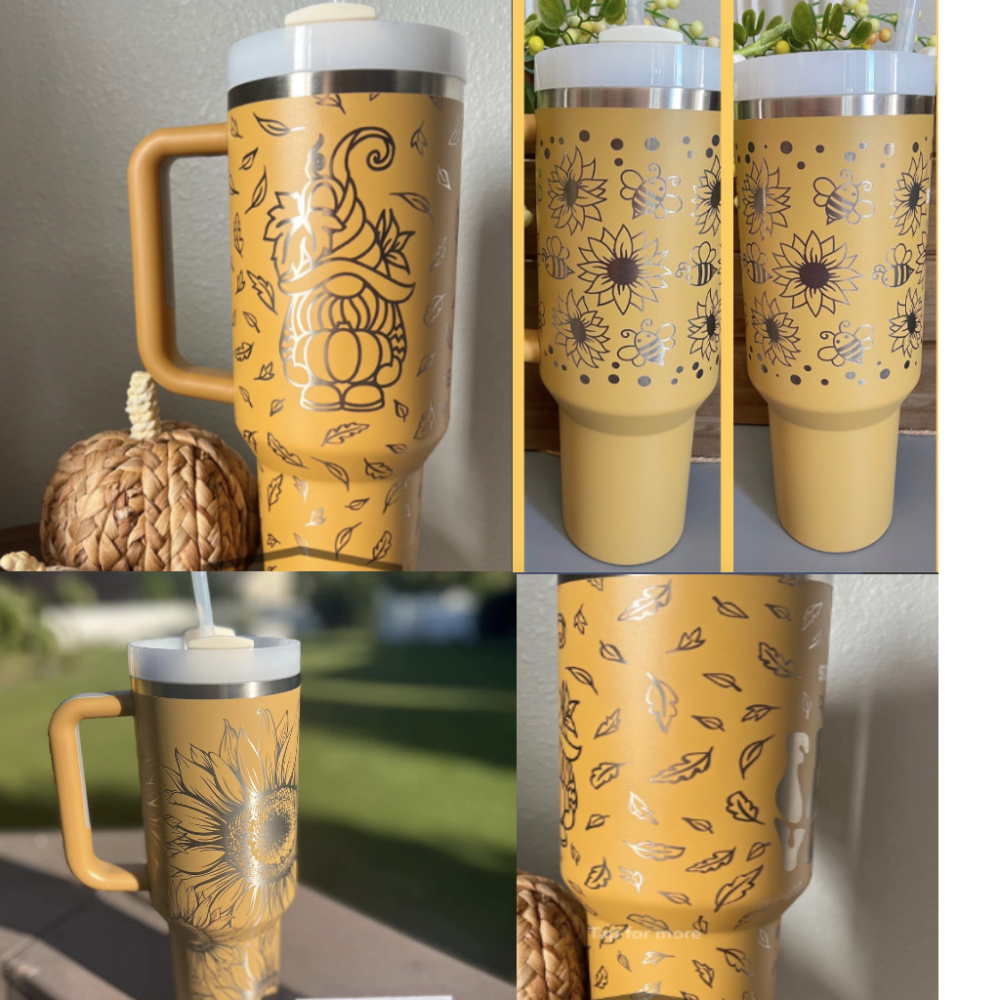 YIPAI USA Warehouse 40oz H2.0 Yarrow Color Powder Coated Quencher Tumblers