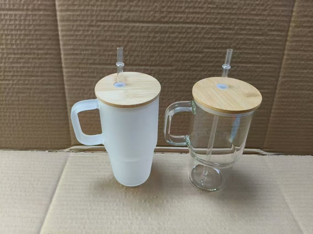 20Pack Yipai China warehouse blank sublimation 20oz glass mugs with handle ,suit for sublimation and UV DTF wraps
