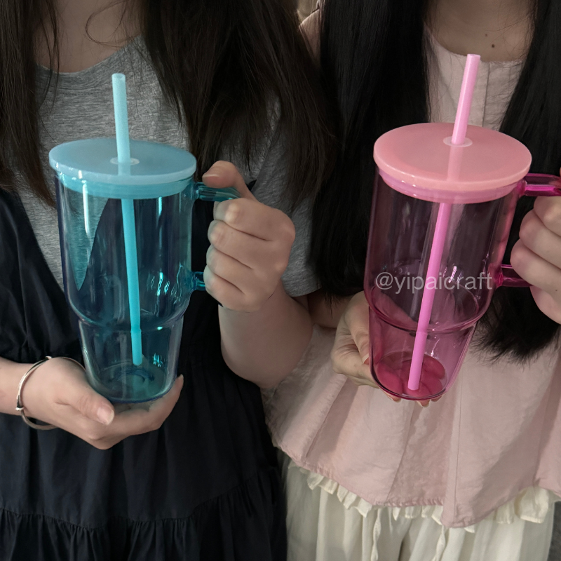 20Pack Yipai China warehouse blank sublimation 20oz glass mugs with handle suitable for sublimation and UV DTF wraps