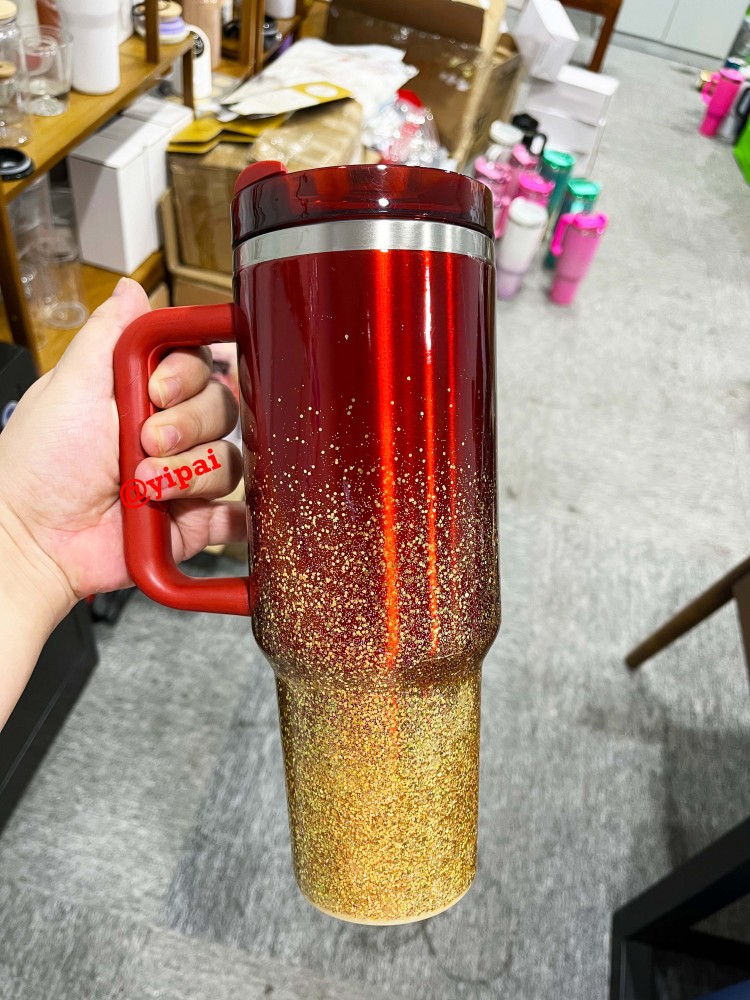 20pack Yipai China warehouse wholesale blank epoxy Starry Sky glitter tumblers for UV dtf wraps and vinyl