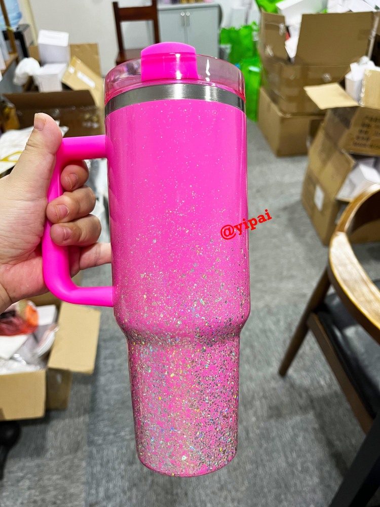 20pack Yipai China warehouse wholesale blank epoxy Starry Sky glitter tumblers for UV dtf wraps and vinyl