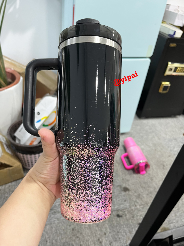 20pack Yipai China warehouse wholesale blank epoxy Starry Sky glitter tumblers for UV dtf wraps and vinyl