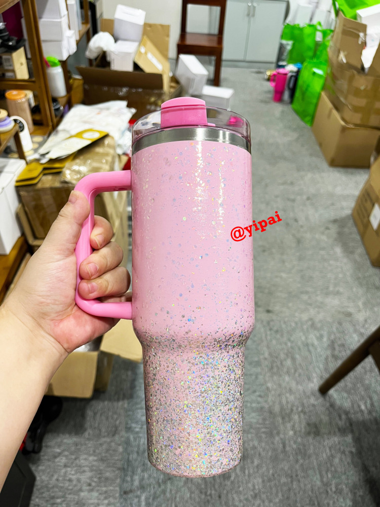 20pack Yipai China warehouse wholesale blank epoxy Starry Sky glitter tumblers for UV dtf wraps and vinyl