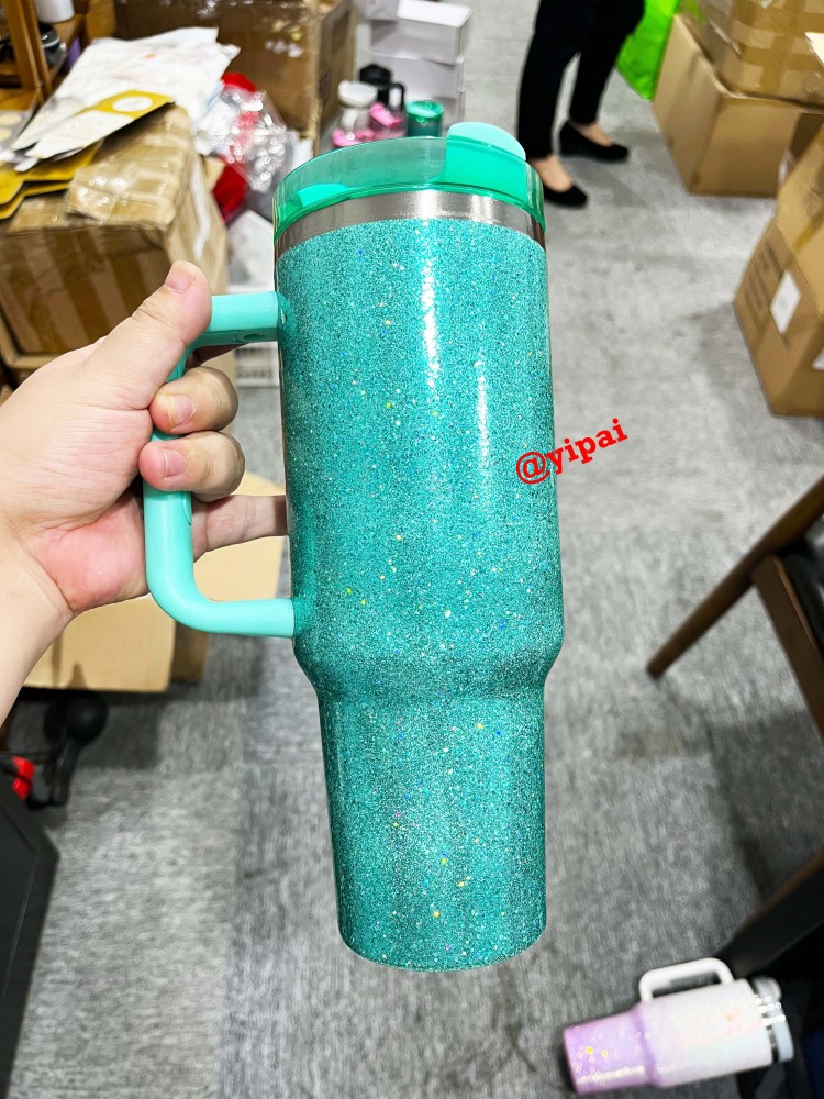 20pack Yipai China warehouse wholesale blank epoxy Starry Sky glitter tumblers for UV dtf wraps and vinyl