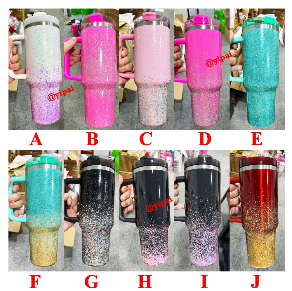 20pack Yipai China warehouse wholesale blank epoxy Starry Sky glitter tumblers for UV dtf wraps and vinyl