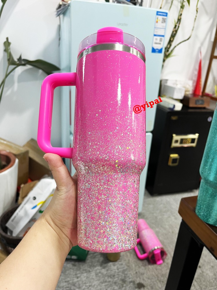 20pack Yipai China warehouse wholesale blank epoxy Starry Sky glitter tumblers for UV dtf wraps and vinyl