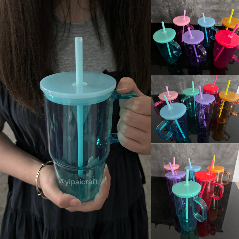 20Pack Yipai China warehouse blank sublimation 20oz glass mugs with handle suitable for sublimation and UV DTF wraps