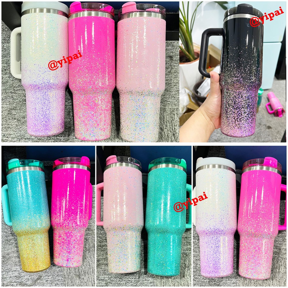 20pack Yipai China warehouse wholesale blank epoxy Starry Sky glitter tumblers for UV dtf wraps and vinyl