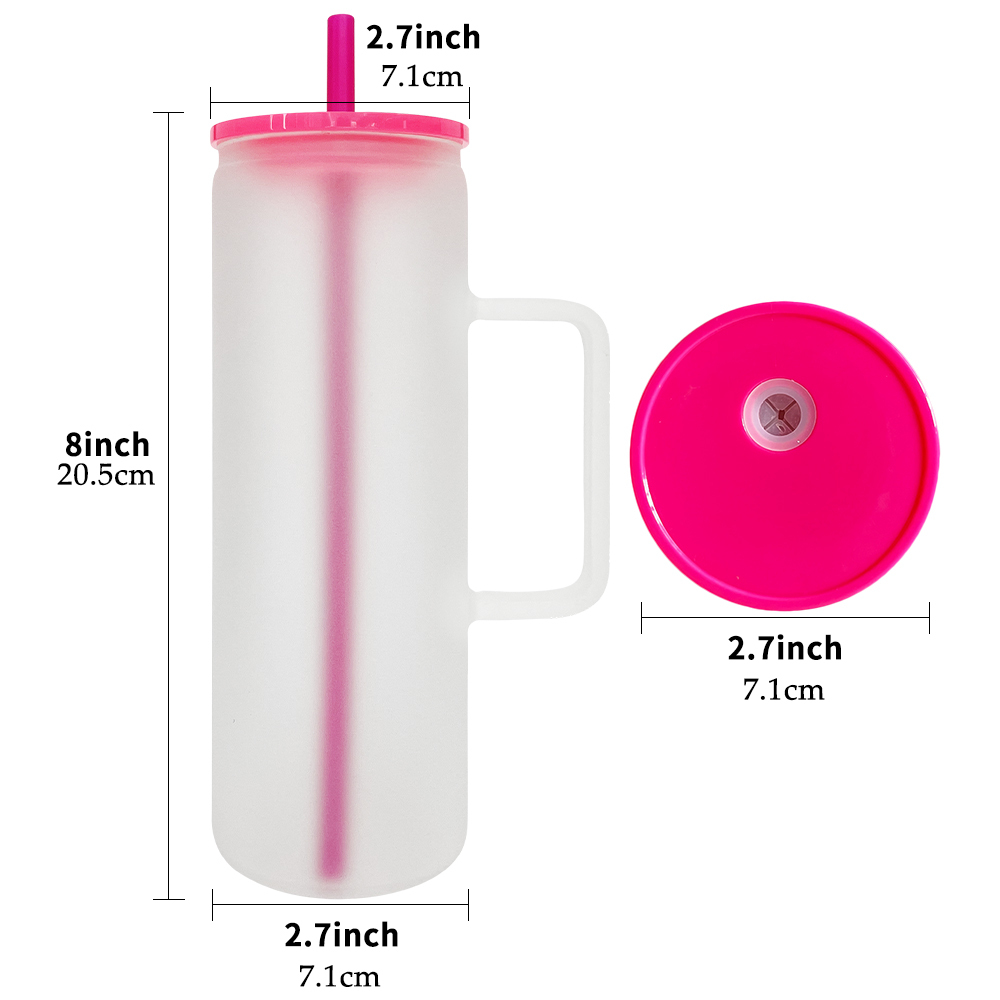 25 Pack YIPAI USA Warehouse 20oz Frosted Straight Beverage Mug For Sublimation And UV DTF Wraps