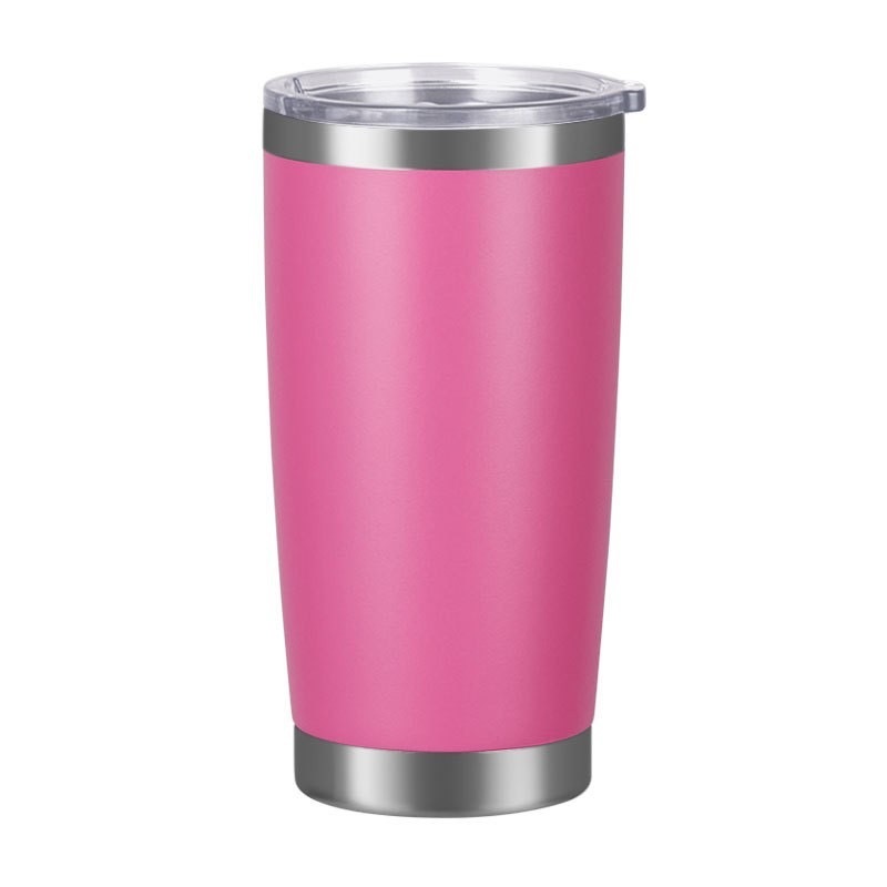 25 Pack China Warehouse 20oz powder coated coffee car tumblers with leak proof normal lids for laser engraving