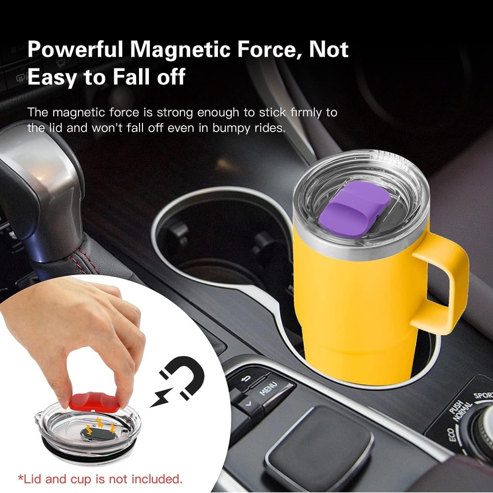 25 Pack China Warehouse Magnetic lids suitable for 20oz 30oz Yeti Style powder coated coffee car tumblers ship by air