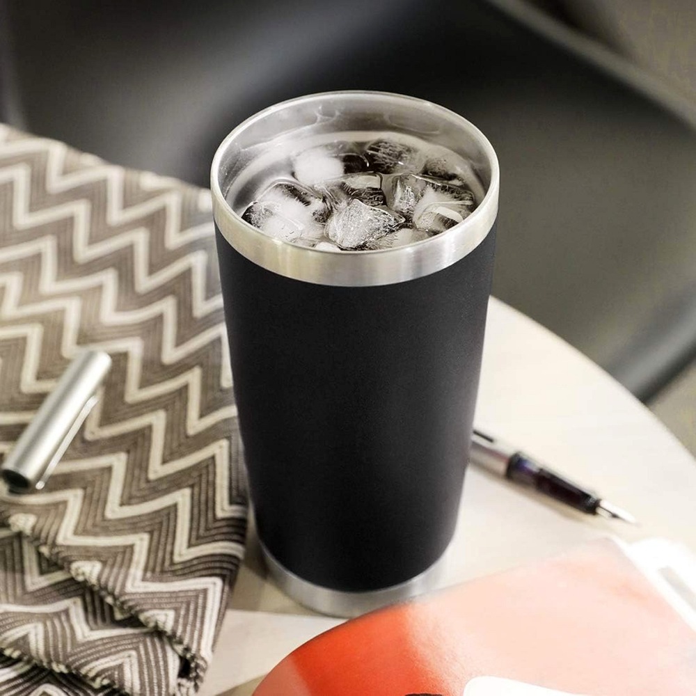 25 Pack China Warehouse 20oz powder coated coffee car tumblers with leak proof normal lids for laser engraving
