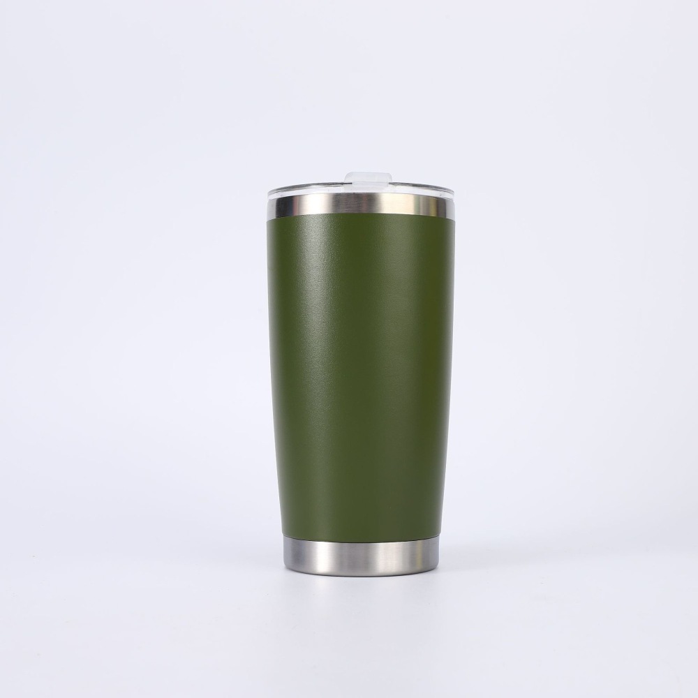 25 Pack China Warehouse 20oz powder coated coffee car tumblers with leak proof normal lids for laser engraving