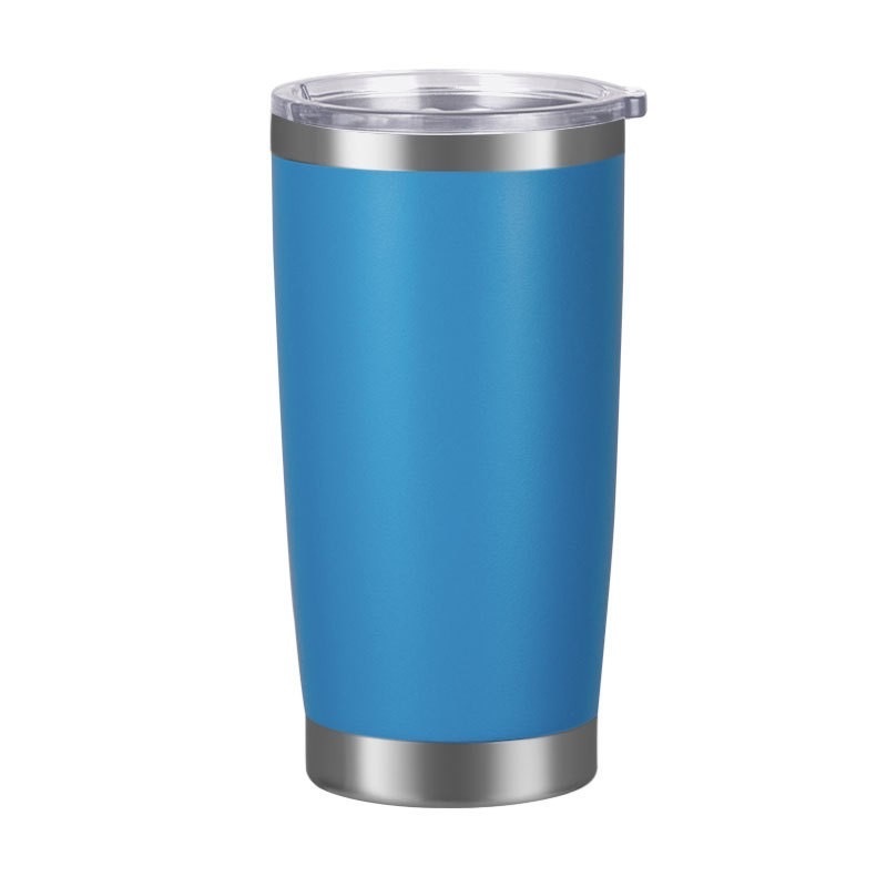 25 Pack China Warehouse 20oz powder coated coffee car tumblers with leak proof normal lids for laser engraving