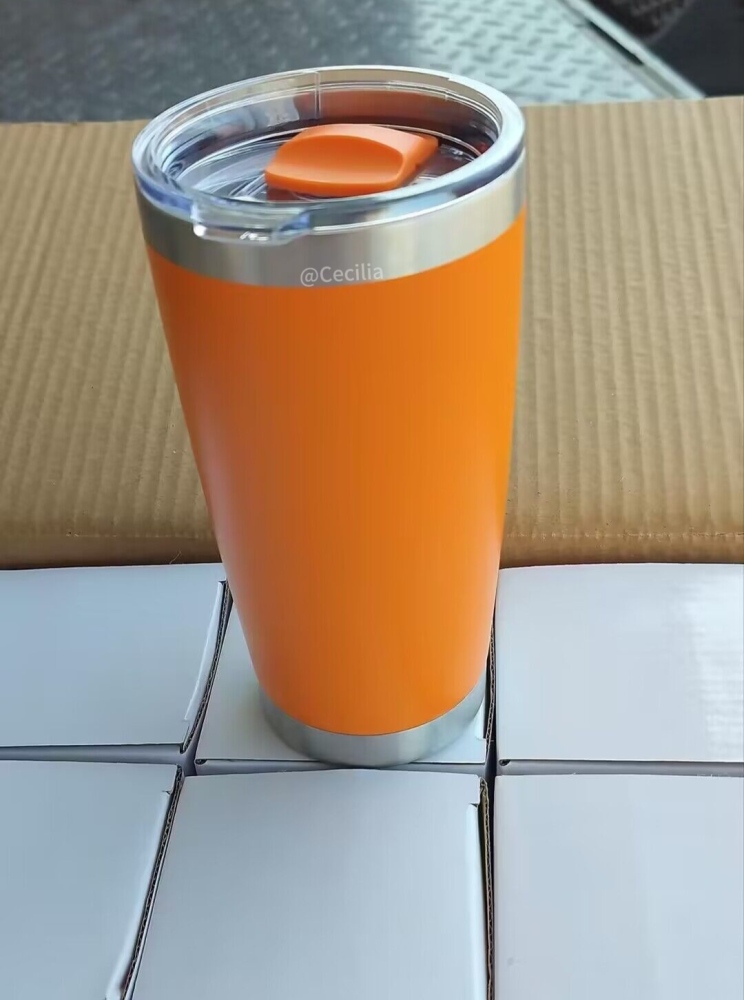 25 Pack China Warehouse 20oz Yeti Style powder coated coffee car tumblers with Magnetic lids for laser engraving