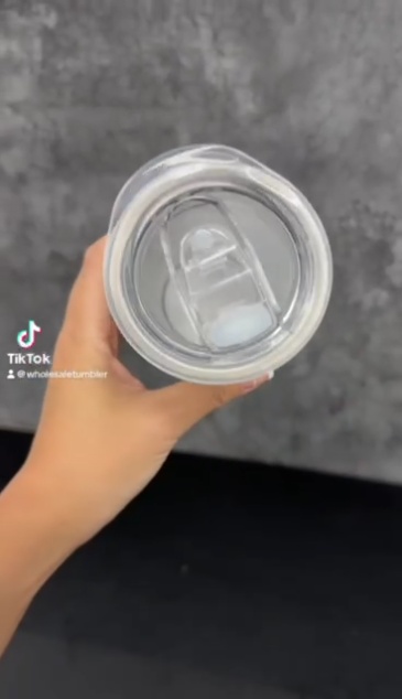 25 Pack YIPAI USA Warehouse 20oz Sublimation Blanks Pre Drilled Double Wall Metal Snow Globe Tumblers Plastic Outside White Stainless Steel Inside