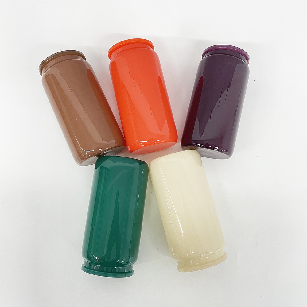 25 Pack Yipai China Warehouse 16oz Autumn Cocoa &Winter Christmas Color Glass Can for Sublimation and UV DTF Wraps