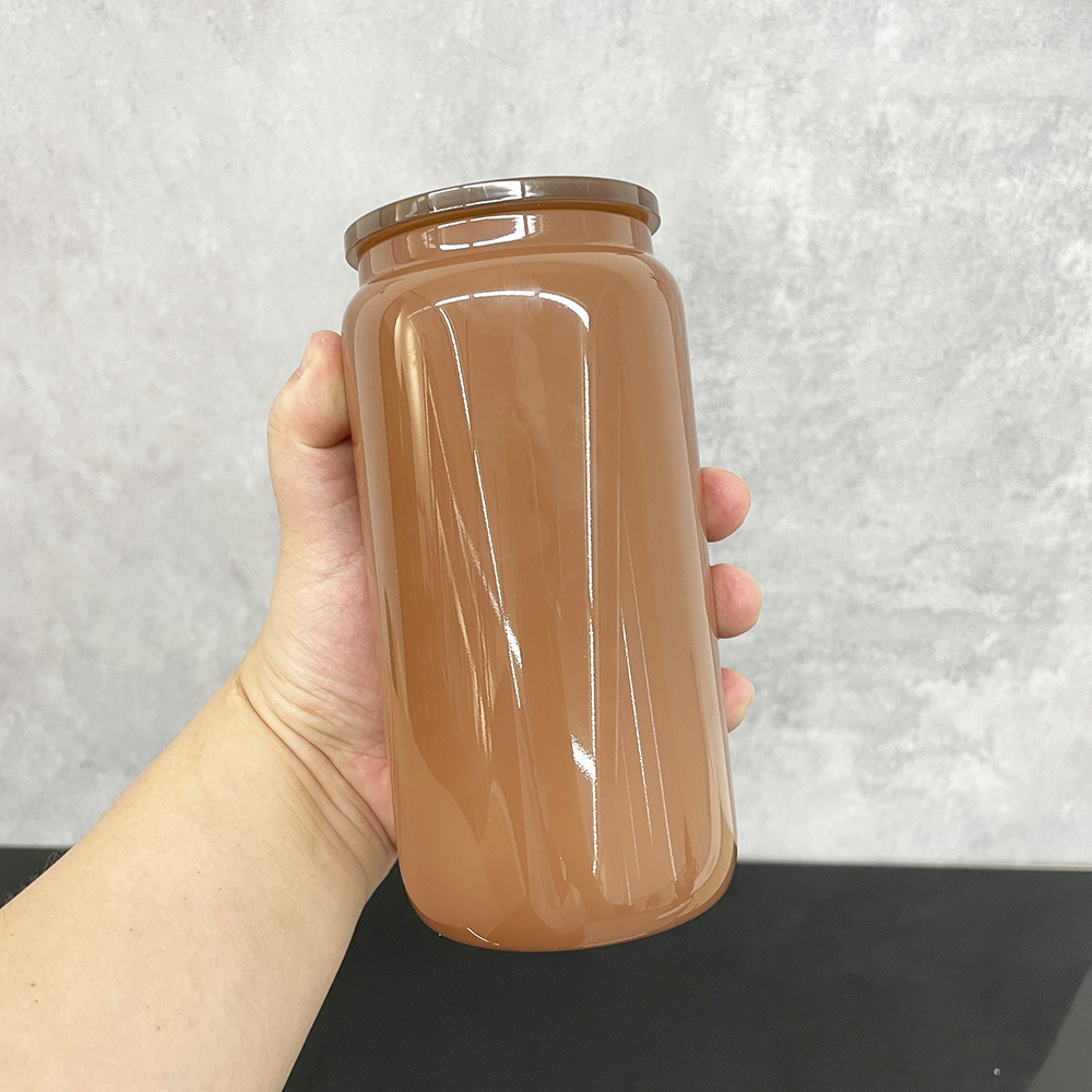 25 Pack Yipai China Warehouse 16oz Autumn Cocoa &Winter Christmas Color Glass Can for Sublimation and UV DTF Wraps