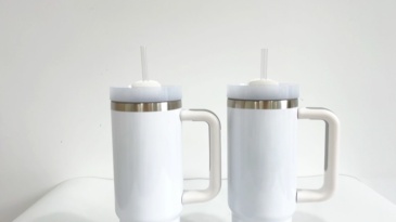 25 Pack YIPAI China Warehouse 30oz 40oz Sublimation Blanks White Travel Mug With Handle