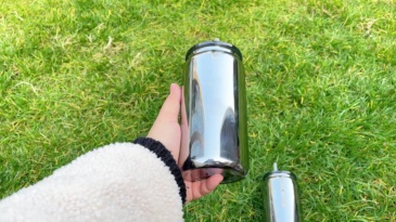 50 Pack YIPAI China Warehouse Middle Night Black Mirror Plated 16oz Glass Can