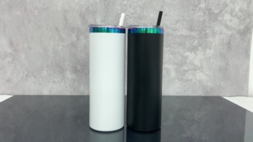 25 Pack YIPAI China Warehouse 20oz Gold Underneath Christmas Color Skinny Straight Tumbler for Laser Engraving