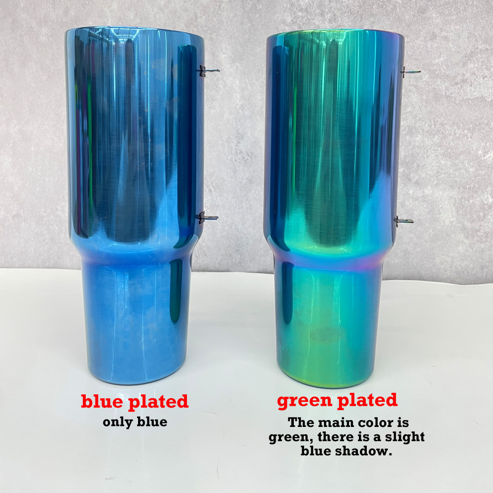 20 Pack YIPAI USA Warehouse 40oz H2.0 Green Plated Power Cotaed Christmas Tumblers For Laser Engraving