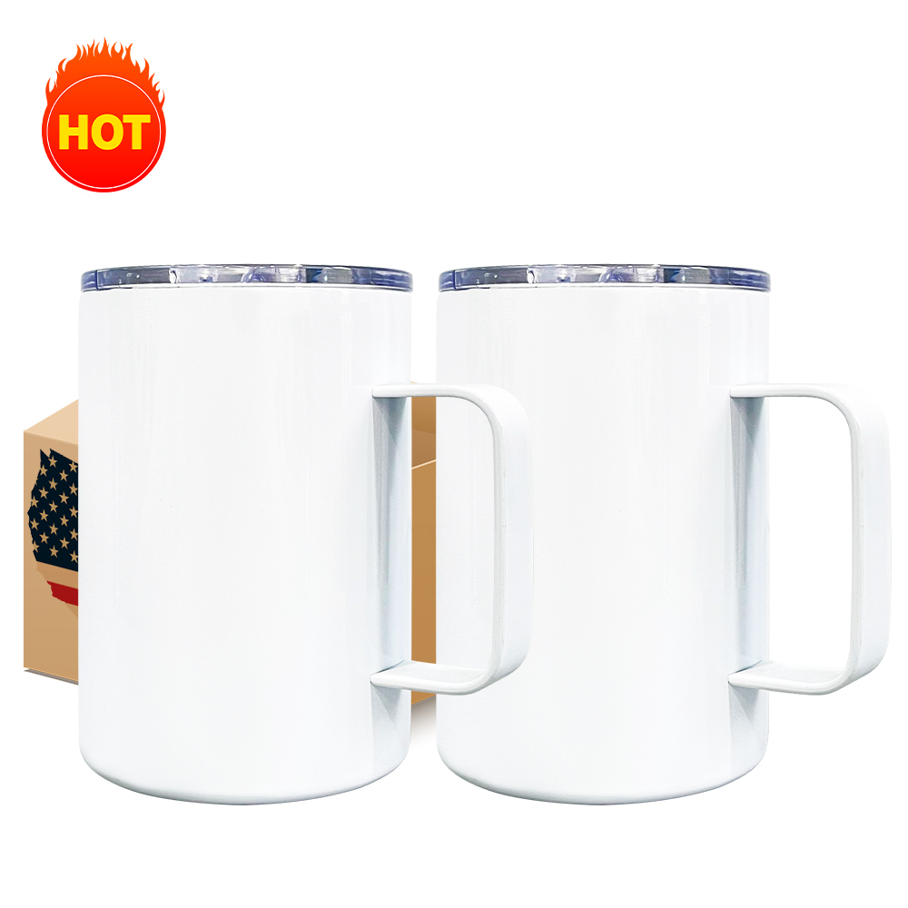 40Pack YIPAI China Warehouse 12oz White Blank Sublimation Travel Coffee Mugs for DIY