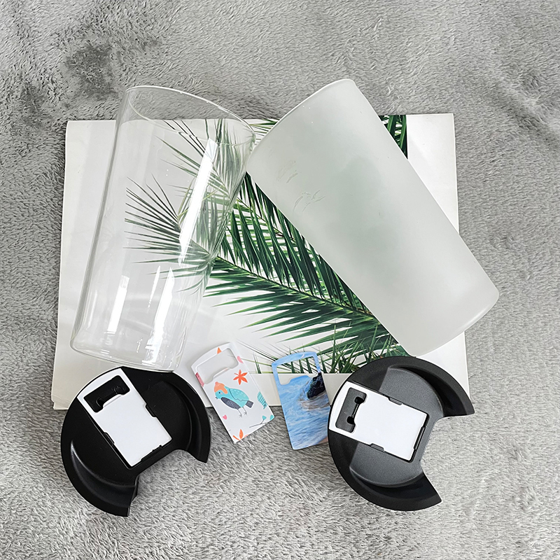 30 Pack YIPAI USA Warehouse 20oz Clear Blank Sublimation Pint Beer Glass With Opener Lids