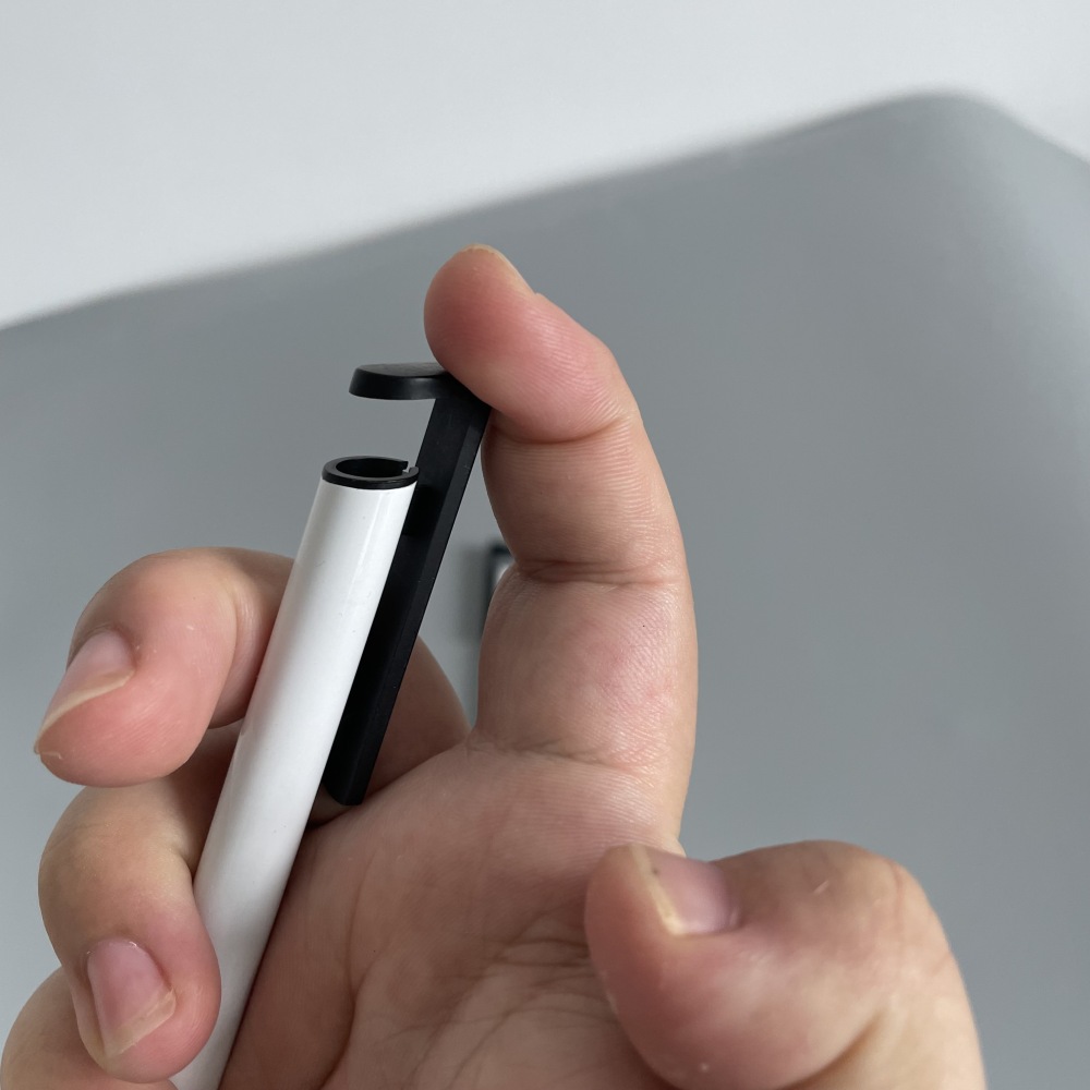 YIPAI China warehouse White Blank Sublimation Phone Stand Holder Clip Metal Pen With Shrink Wrap