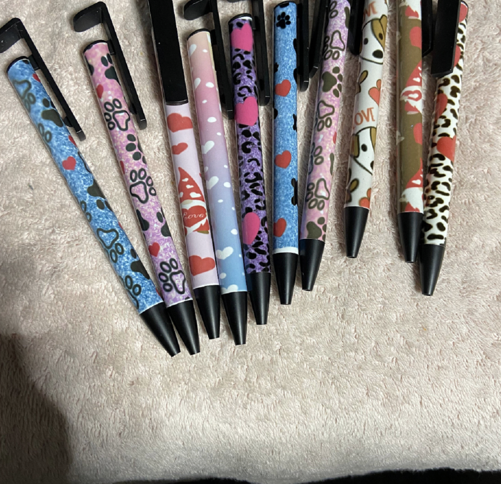 YIPAI China warehouse White Blank Sublimation Phone Stand Holder Clip Metal Pen With Shrink Wrap