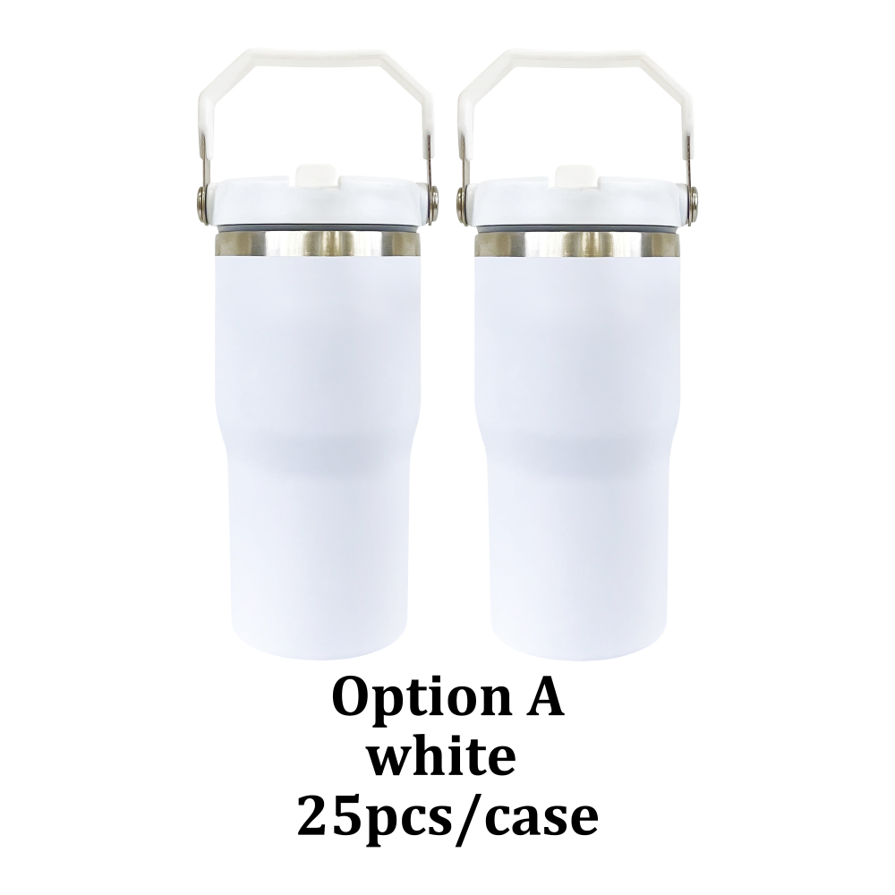 25 Pack YIPAI USA Warehouse 20oz Matte Macaron Colors Blank Sublimation Kids School Water Bottle Flip Straw Lids Tumblers for Outdoor