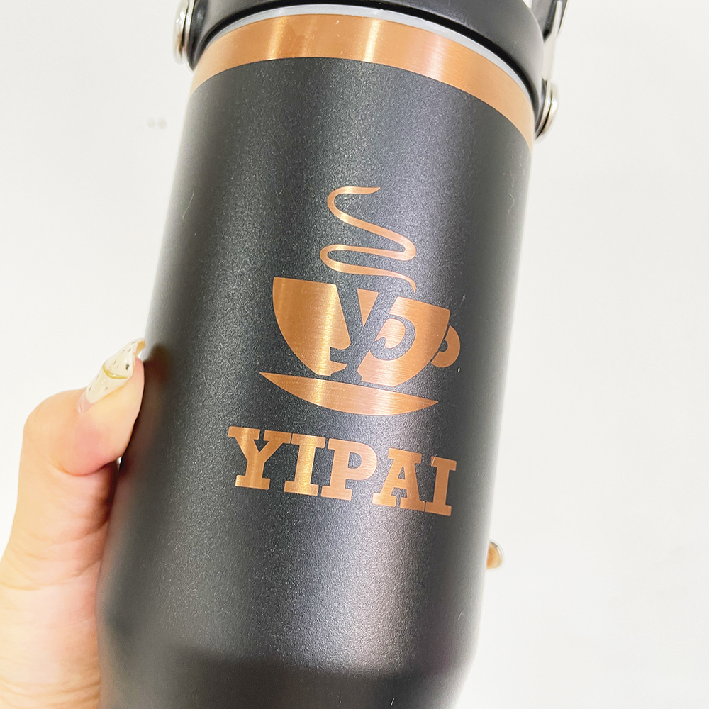 YIPAI China Warehouse 30oz Flip Straw Gold & Copper Mixed Student School Tumblers For Laser Engraving