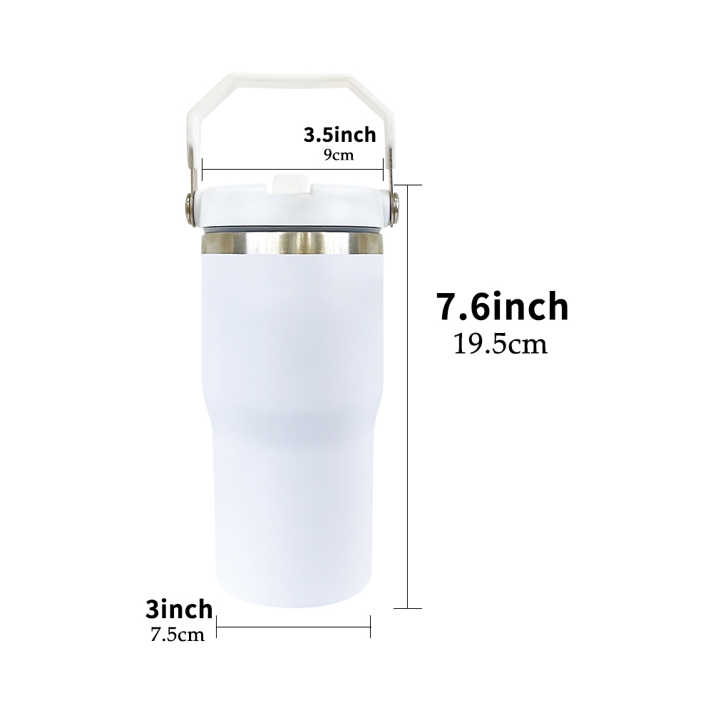 25 Pack YIPAI USA Warehouse 20oz Matte Macaron Colors Blank Sublimation Kids School Water Bottle Flip Straw Lids Tumblers for Outdoor