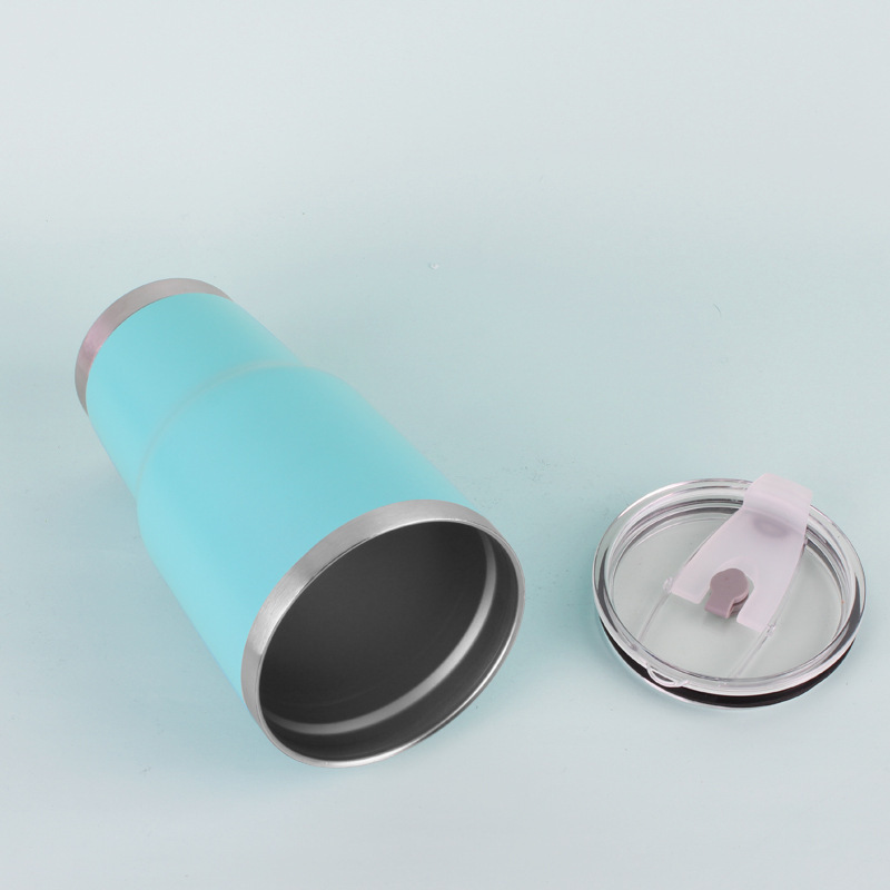 25 Pack China Warehouse 30oz Yeti Style powder coated coffee car tumblers with push piece lids for laser engraving