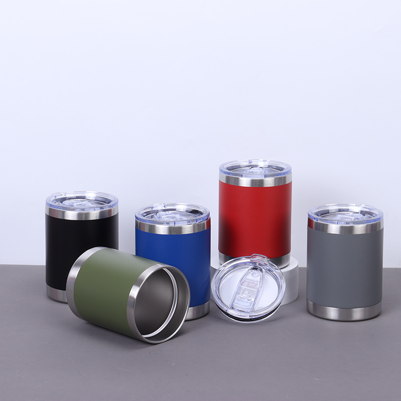 50 Pack YIPAI China Warehouse 10oz Power Coated Lowball Car Tumblers for Laser Engraving Water Bottles in Various Colors