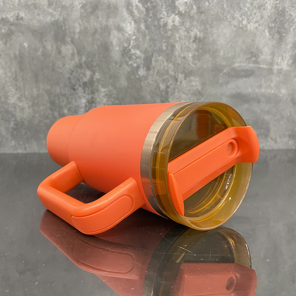 20 Pack Yipai China Warehouse 40oz Pumpkin Spice Autumn Color Copper Plated Tumbler for Laser Engrvaing