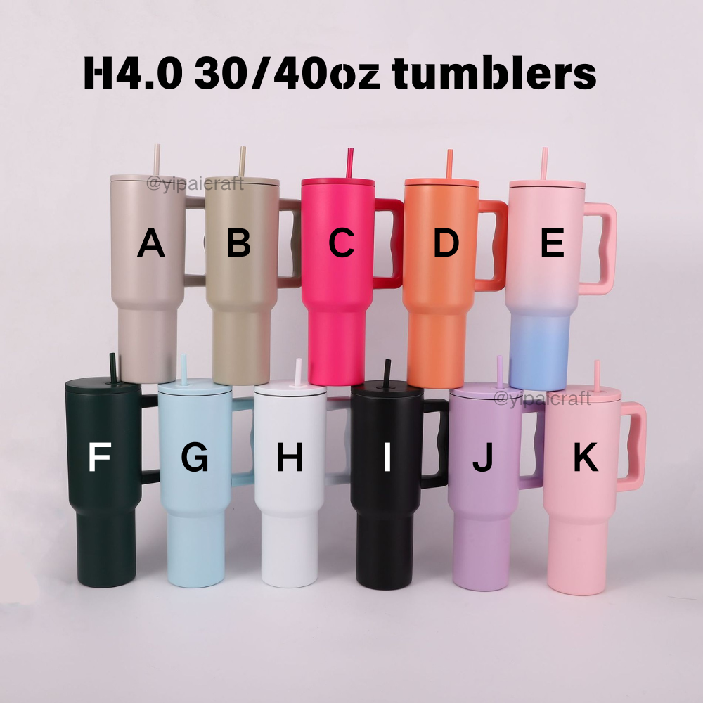 20 Pack Yipai China Warehouse H4.0 30oz 40oz Double Wall Stainless Steel Quencher Tumblers for Laser Engraving Also Work For UV DTF Wraps