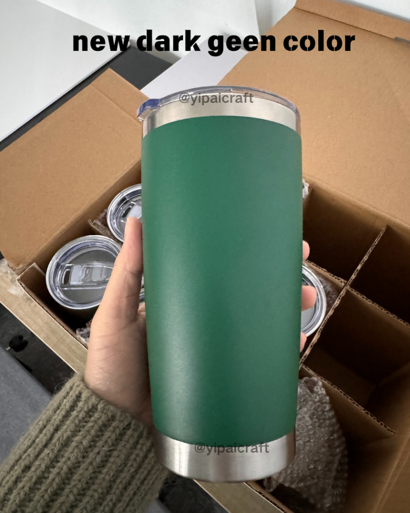 25 Pack China Warehouse 20oz powder coated coffee car tumblers with leak proof normal lids for laser engraving