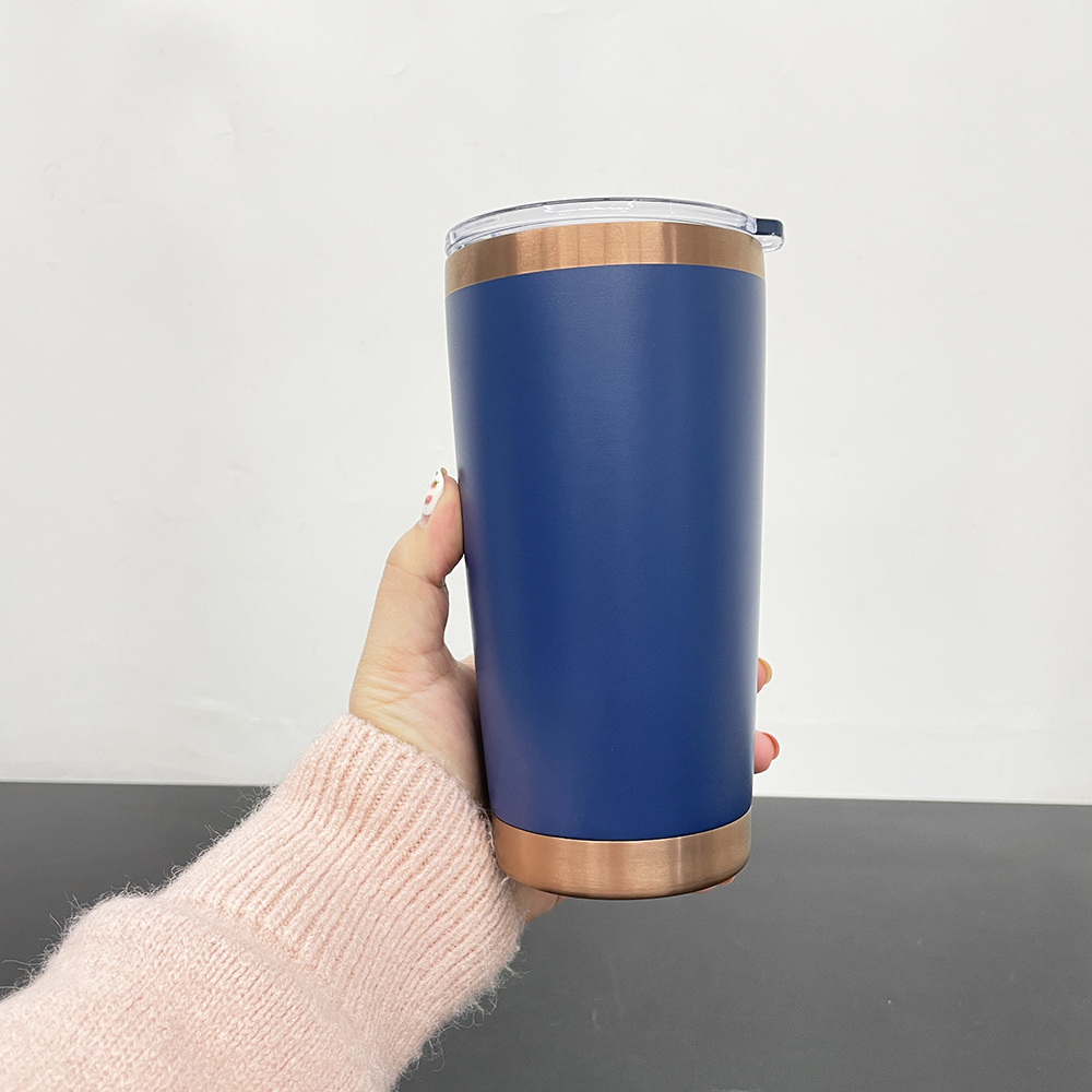 25 Pack YIPAI USA Warehouse 20oz Yeti Style powder coated copper underneath coffee car tumblers with Magnetic lids for laser engraving