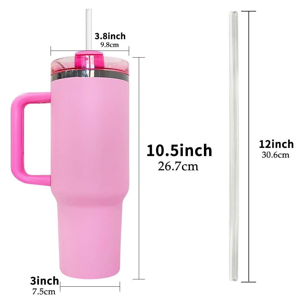 20 Pack YIPAI USA Warehouse Red H2.0 40oz Power Coated Mirror Black Plated Tumbler For Laser Engraving